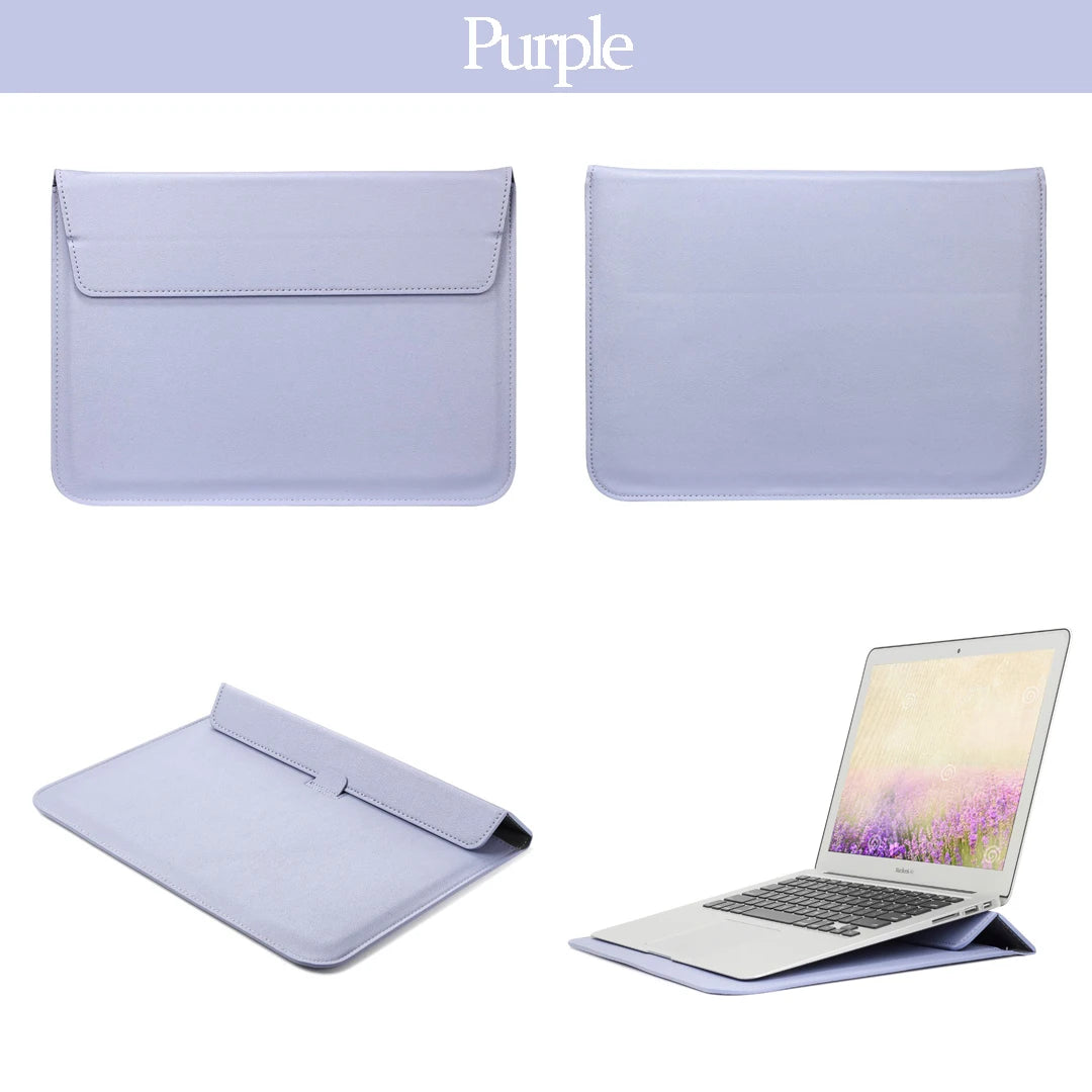 EGYAL Laptop Sleeve Bag – MacBook Air 13/15, Pro 14/16, M1–M5, Patent Leather, 8 Colors