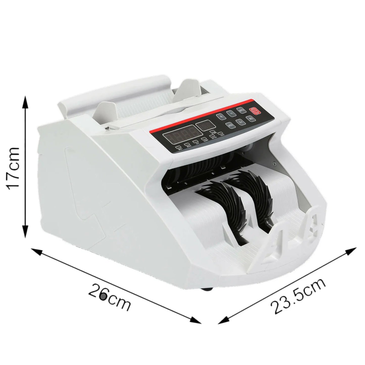 SucceBuy Money Counter 1000pcs/min – UV & MG Fake Banknote Detector, Euro