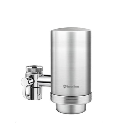 Wheelton Stainless Steel Faucet Water Filter – Activated Carbon Ceramic Purifier
