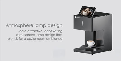 EVEBOT 3D Latte Art Coffee Printer – Automatic Beverage Food Selfie Printer, WiFi
