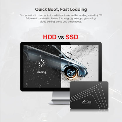 Netac SATA SSD – 128GB to 4TB Internal Solid State Drive for Laptop & Desktop