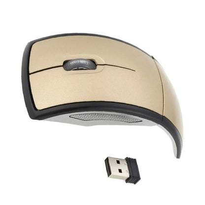 Wireless folding mouse by R.E.D. Shopping, portable foldable computer mouse for PC, laptop, and office use, shown in a folded position.