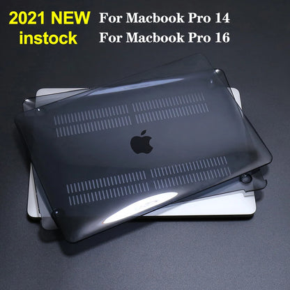 MacBook Hard Shell Case – Matte & Crystal, for Pro 14/16 M1–M5, Air 13/15 M1–M3, Pro 13