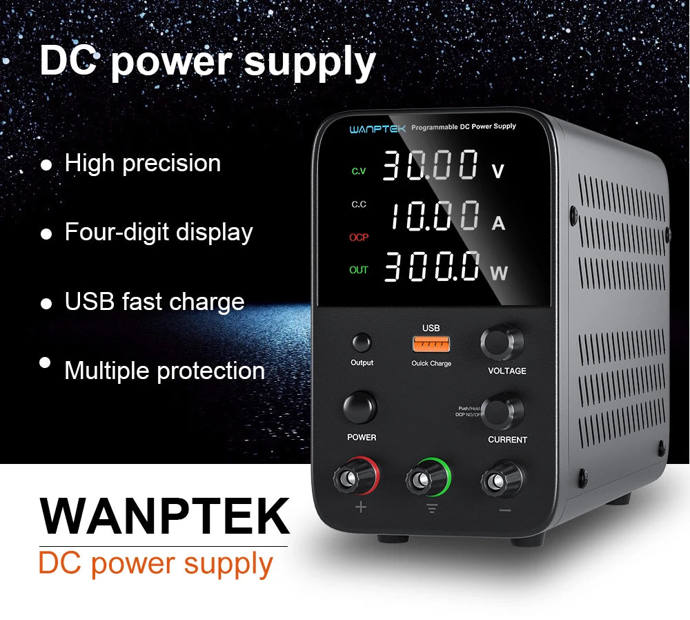 Wanptek Adjustable DC Lab Bench Power Supply