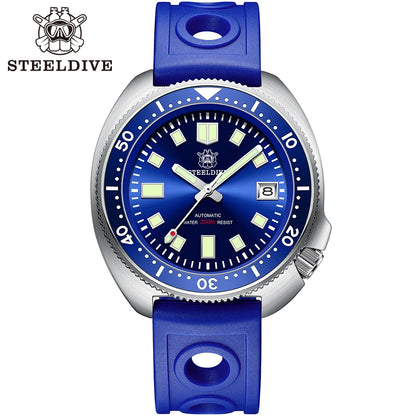 Steeldive SD1970 Automatic Dive Watch – NH35, Sapphire Glass, AR Coating, 200M Waterproof, 6105 Turtle