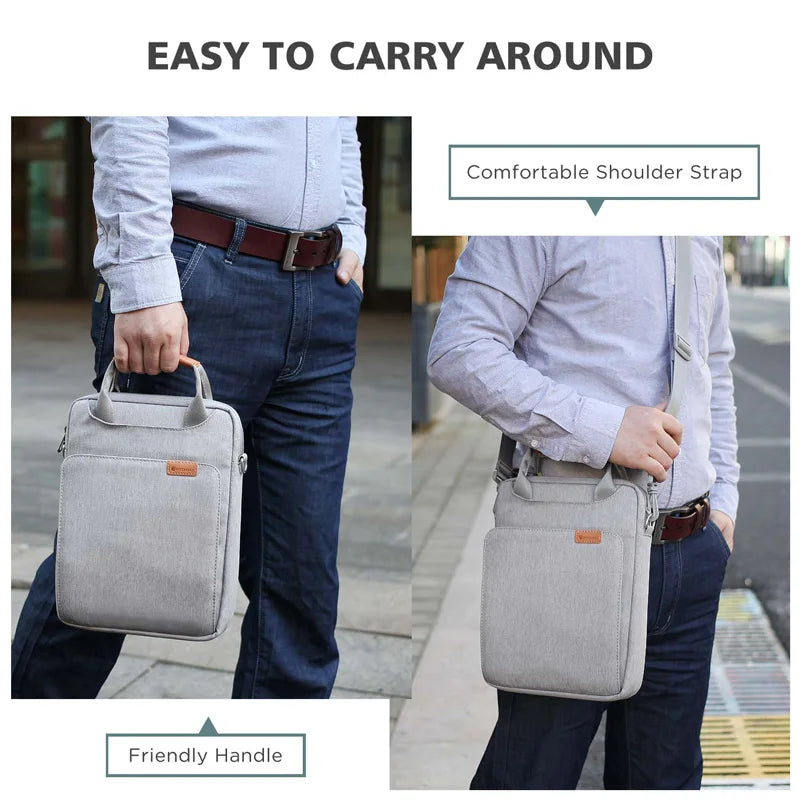 NIDOO Laptop Bag Sleeve – MacBook Air/Pro 13 M1, iPad Pro 12.9, Waterproof Shoulder Briefcase