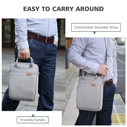 NIDOO Laptop Bag Sleeve – MacBook Air/Pro 13 M1, iPad Pro 12.9, Waterproof Shoulder Briefcase