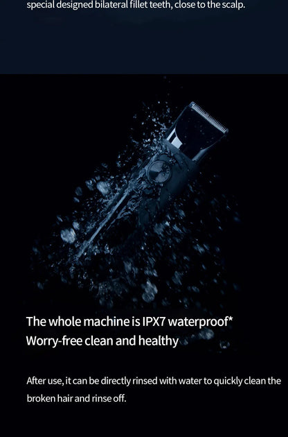 Xiaomi Mijia Wireless Hair Clipper – Titanium Alloy Blade, Men & Kids