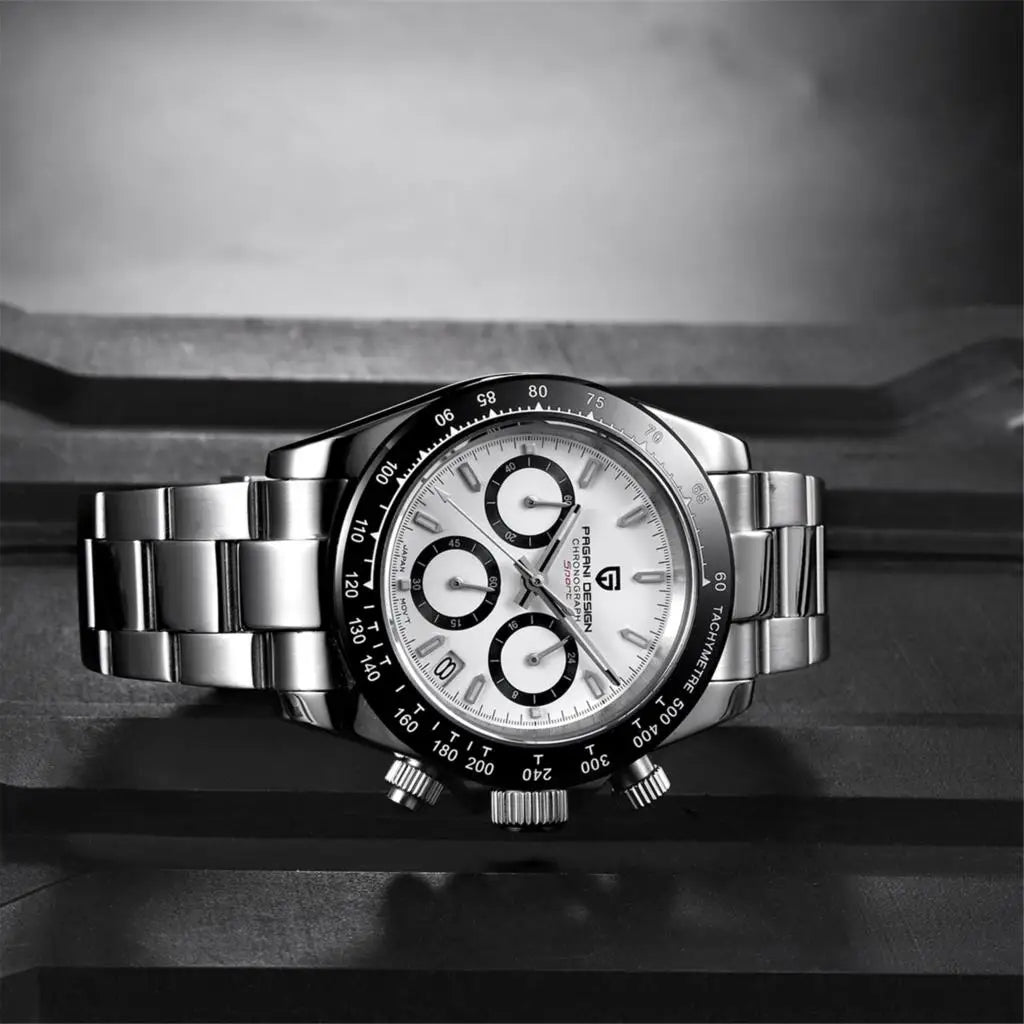 PAGANI DESIGN PD1644 Men's Quartz Chronograph Watch – Sapphire Crystal, 100M Water Resistant