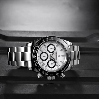 PAGANI DESIGN PD1644 Men's Quartz Chronograph Watch – Sapphire Crystal, 100M Water Resistant