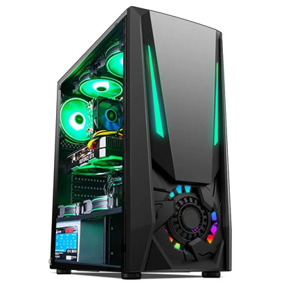 Aotesier Gaming PC desktop computer with Intel Xeon or Core i9 processor, RTX 3050 or 3060 graphics, 16GB or 32GB RAM, black case