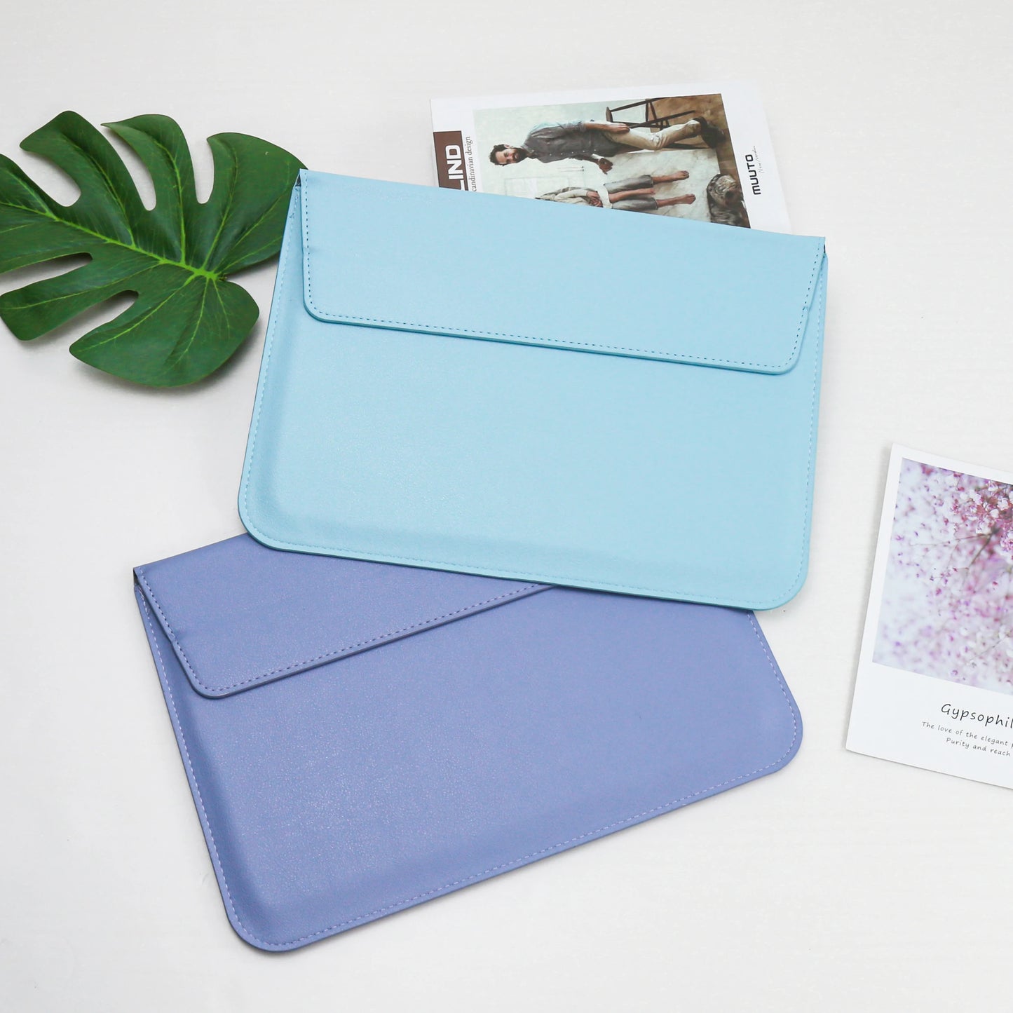EGYAL Laptop Sleeve Bag – MacBook Air 13/15, Pro 14/16, M1–M5, Patent Leather, 8 Colors
