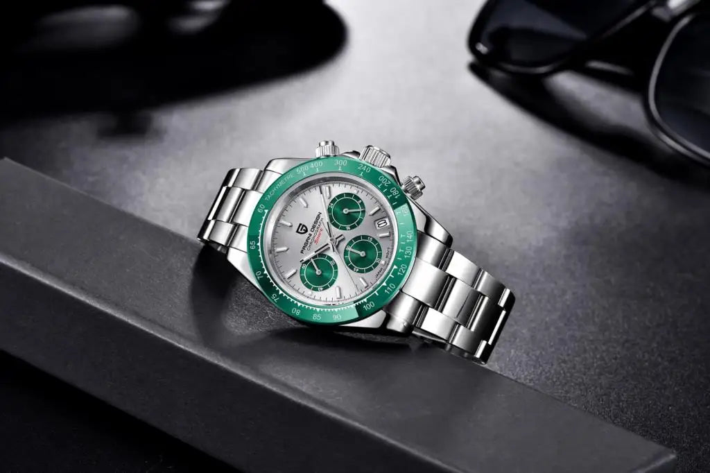 PAGANI DESIGN PD1644 Men's Quartz Chronograph Watch – Sapphire Crystal, 100M Water Resistant