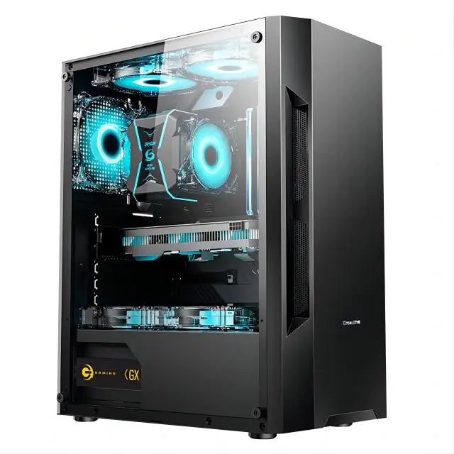R.E.D. Shopping AOTESIER Gaming PC with tempered glass case, Core i7 CPU, 16GB RAM, 256GB SSD in ATX/ITX/M-ATX form factor