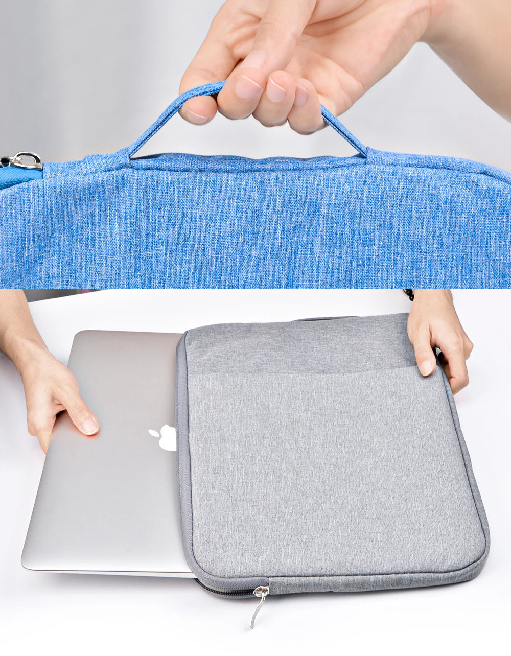 Waterproof Canvas Laptop Sleeve – 11"-15.6", MacBook/Xiaomi/HP, 8 Colors