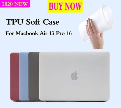 MacBook Pro 14" & 16" Crystal Hard Case – M5 M4 M3 M2 M1 Matte & Transparent Cover