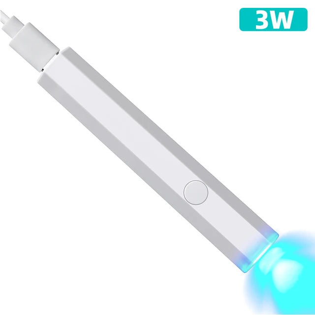 Mini UV LED nail lamp from R.E.D. Shopping, compact gel polish curing device with UV LED light for nail care.