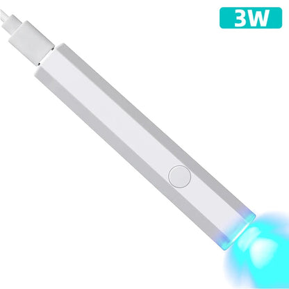 Mini UV LED nail lamp from R.E.D. Shopping, compact gel polish curing device with UV LED light for nail care.