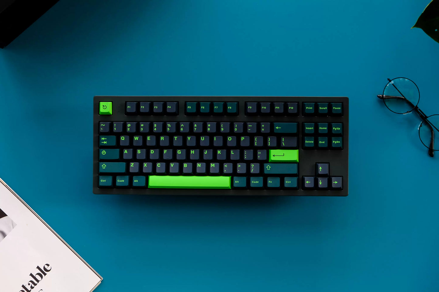 GMK Wavez 253-Key ABS Double Shot Keycaps – Cherry Profile for 61/87/96/104-Key Keyboards
