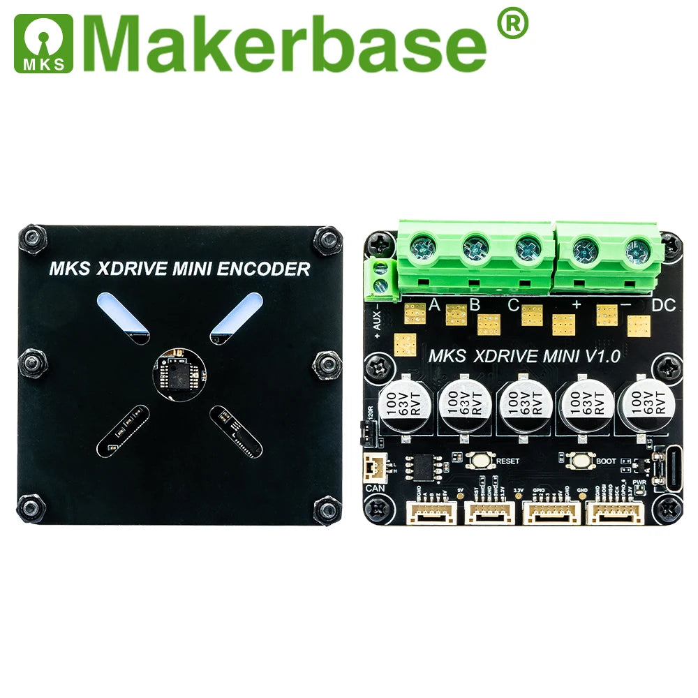 Makerbase MKS XRIVE MINI Brushless Servo Motor Controller – ODrive V3.6, AS5047P