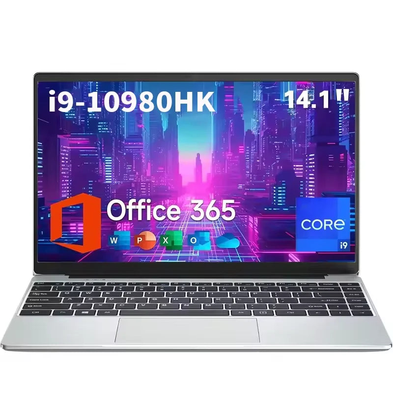 14.1" Portable Laptop – Intel Core i9-10980HK, 16GB RAM, up to 2TB SSD, Windows 11 Pro | Office & Gaming Notebook