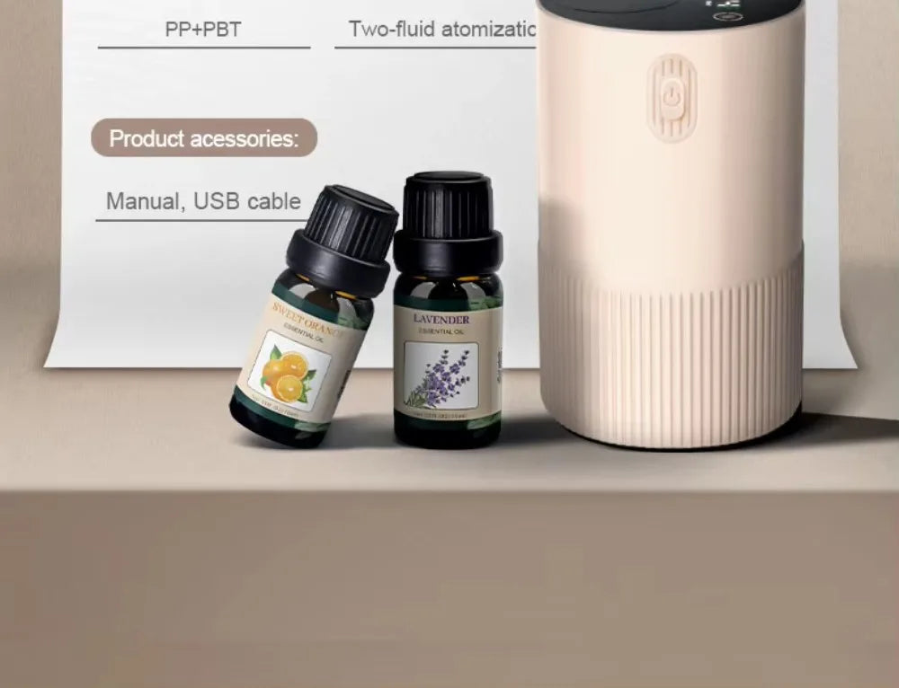 Portable Essential Oil Diffuser – Rechargeable Scent Distributor for Home, Office & Car