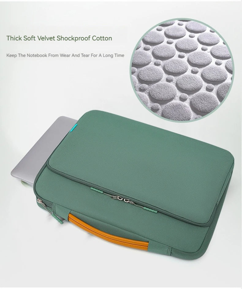 Waterproof Laptop Sleeve Bag 13.3"–15.6" — Portable Travel Carrying Case for MacBook Air/Pro