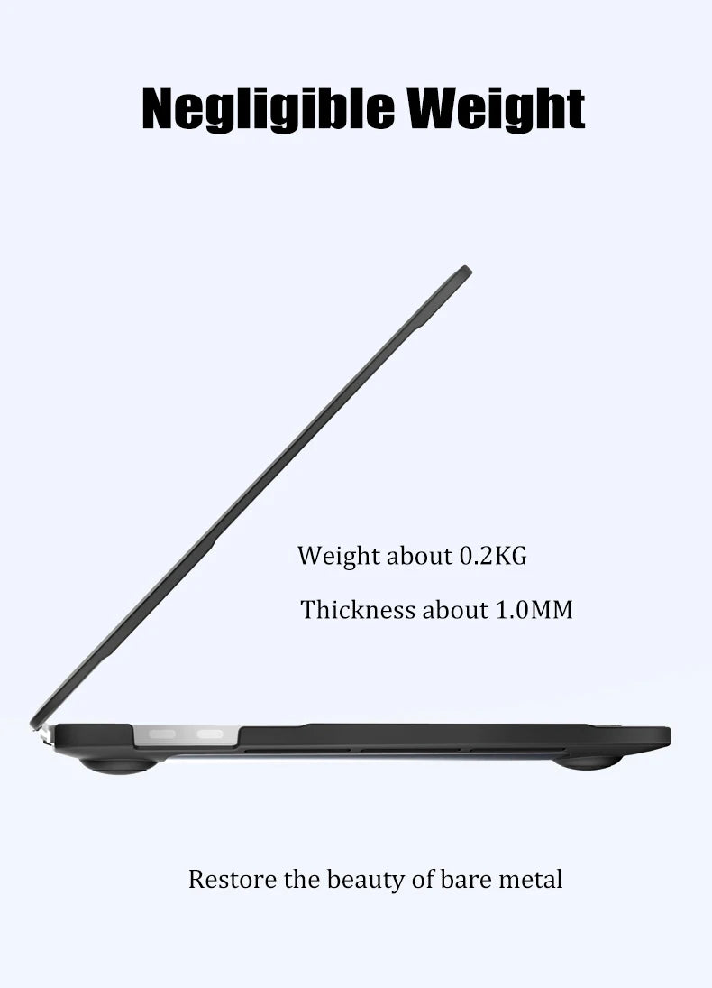 MacBook Case Air 13/15, Pro 13/14/16 | M1-M5 2024-2026 | Hard Shell Cover