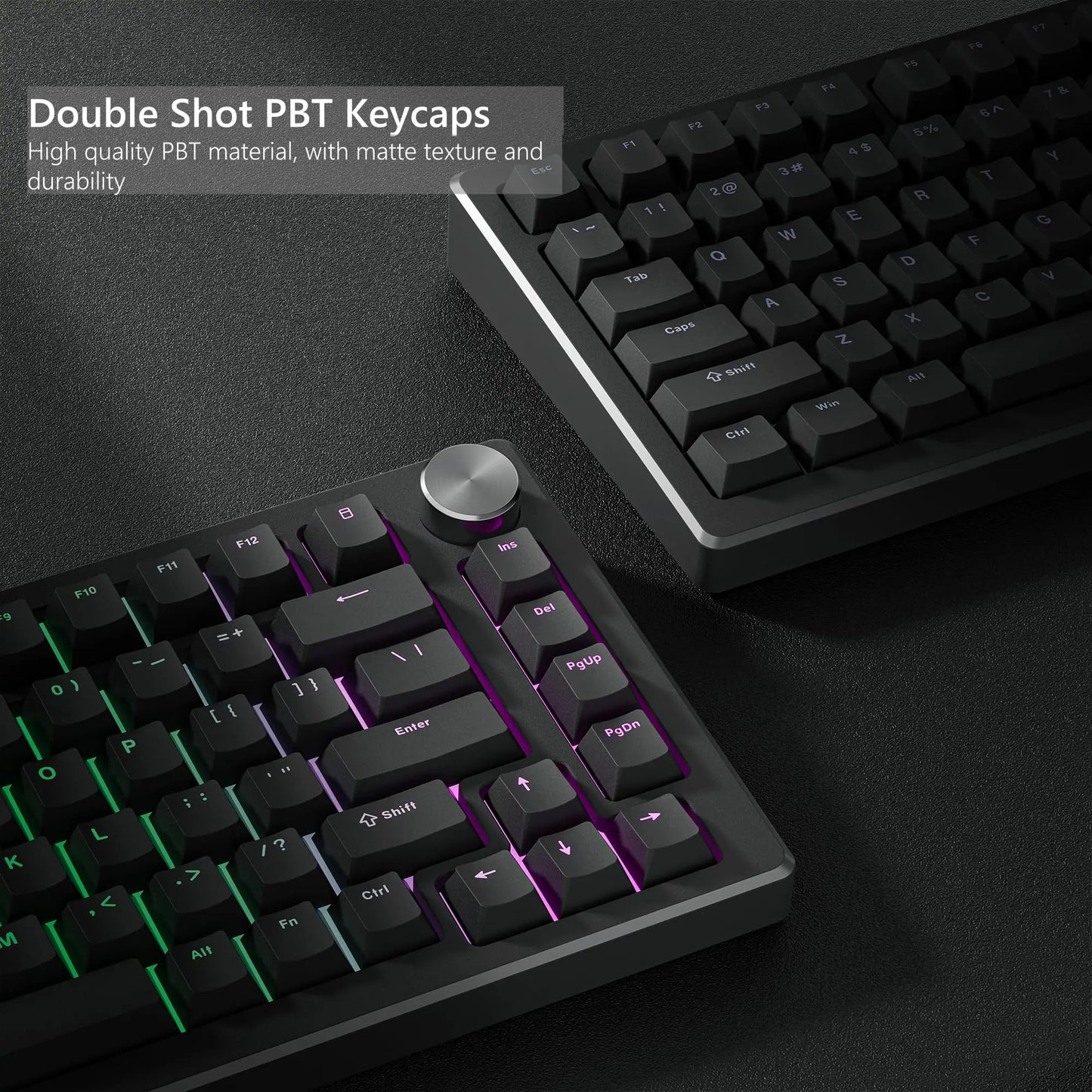 140-Key Cherry Profile Shine-Through RGB PBT Double Shot Keycaps for Cherry/Gateron MX Switches