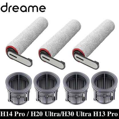 Dreame H14 / H20 Pro Plus / H20 Ultra / H30 Ultra Wet & Dry Vacuum Roller Brush & HEPA Filter Accessories