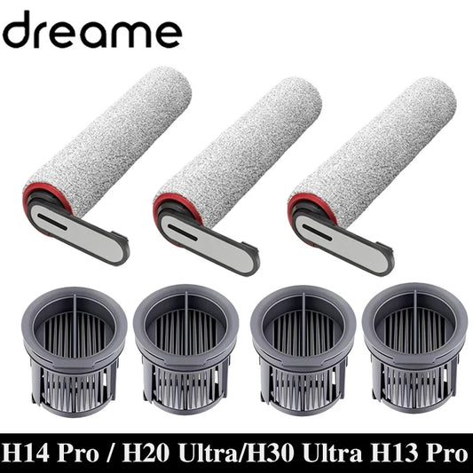 Dreame H14 / H20 Pro Plus / H20 Ultra / H30 Ultra Wet & Dry Vacuum Roller Brush & HEPA Filter Accessories