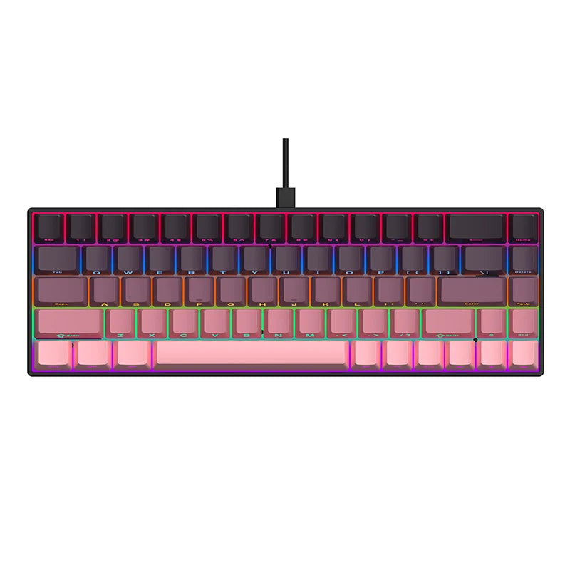 AJAZZ AK680 65% Wired Gaming Mechanical Keyboard – Hot Swap, Gasket Mount, Custom Keycap