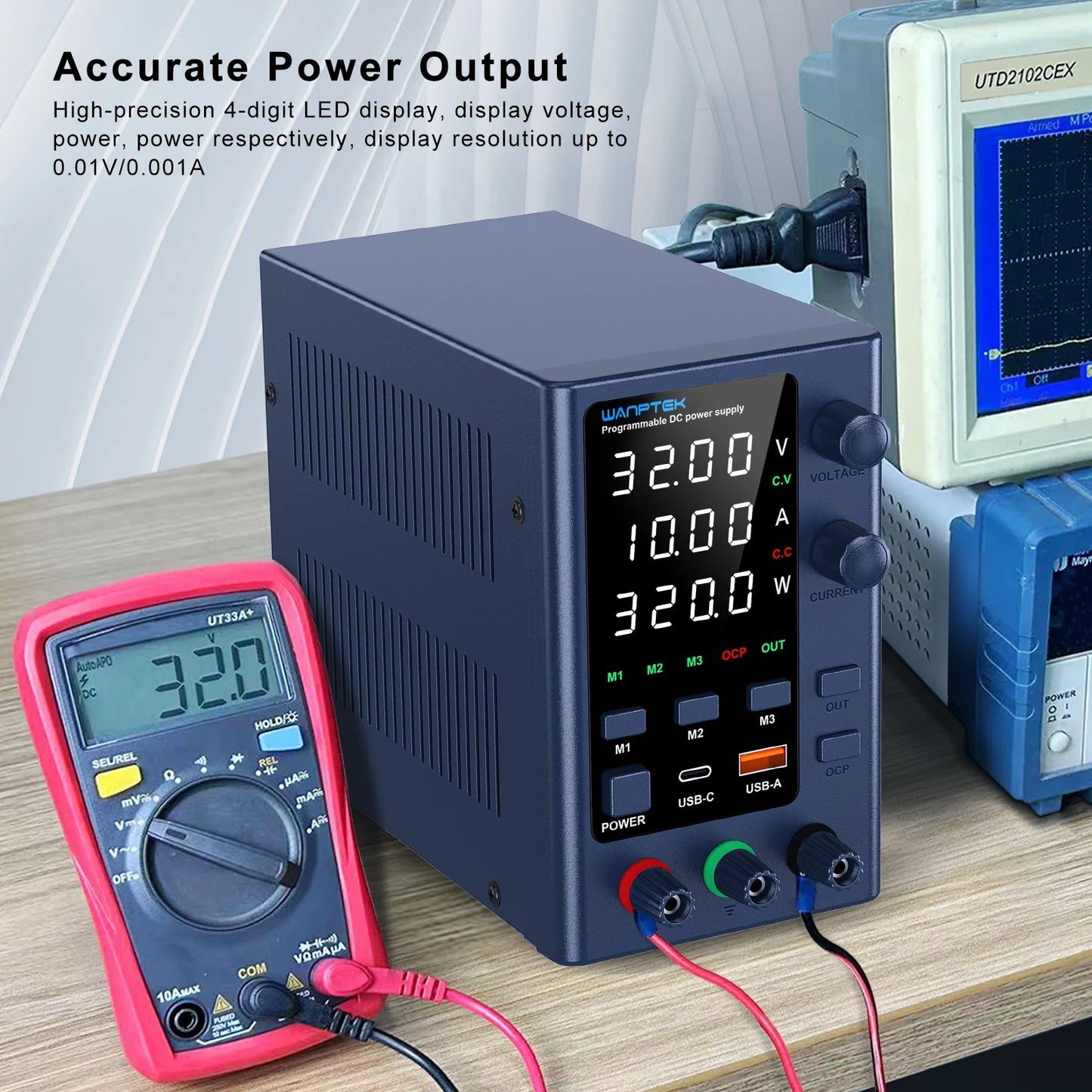 Wanptek Adjustable DC Lab Bench Power Supply