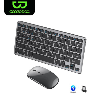 Wireless Bluetooth 5.0 & 2.4G Mini Multimedia Keyboard — For Laptop, PC, TV, iPad, MacBook