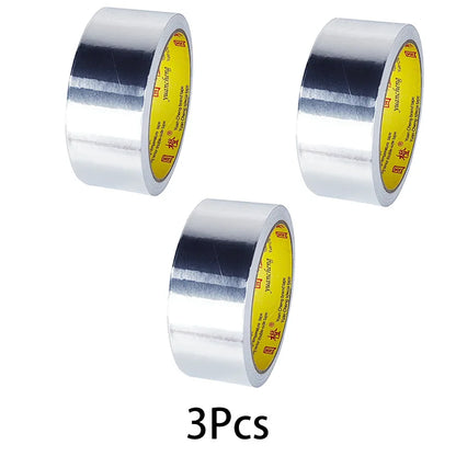 High-Temp Aluminum Foil Tape – Heat Insulation & Pipe Repair (3–5 Rolls)