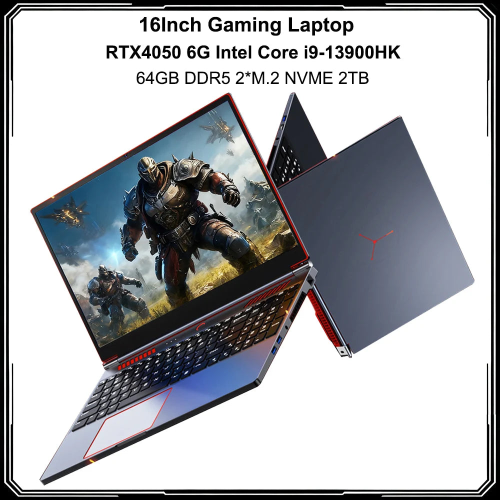 16" Gaming Laptop | Intel Core i9-13900HK | RTX 4050 6G | 16/32GB DDR5 | Up to 2TB NVMe | Win 11