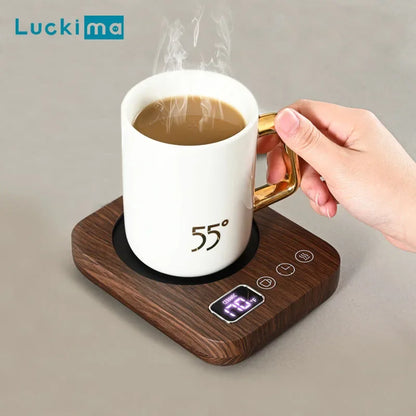 Coffee Mug Warmer – 3 Temperature Settings, Auto Shut-Off, Electric Beverage Heating Plate | Desk & Office