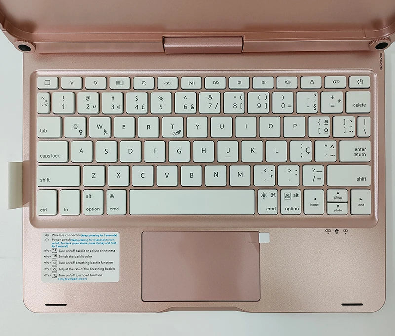 Bluetooth Magic Keyboard Case for iPad Pro 11 / Air – Backlit, Multi-Language, Trackpad