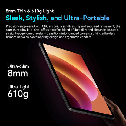 OSCAL Pad 100 Tablet – 12" 2K IPS, Android 15, Unisoc T615, 9000mAh, 4G LTE, 16MP