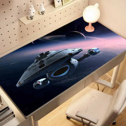 XXL Gaming Mouse Pad – Sci-Fi Space Design, Non-Slip Rubber Base