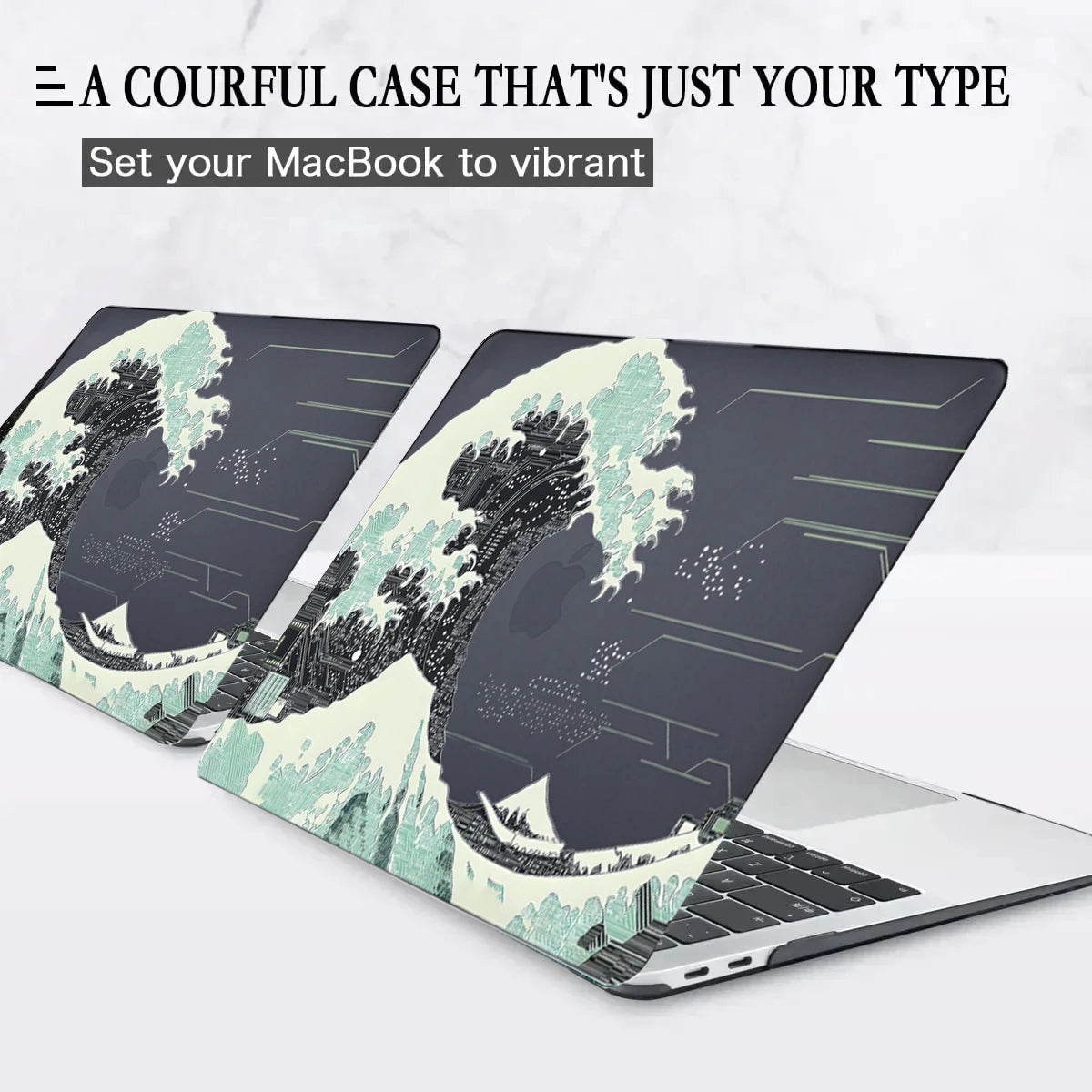 MacBook Air/Pro Mechanical Style Plastic Case — Air 13"/15" M2, Pro 13" A1932/A2338/A2337