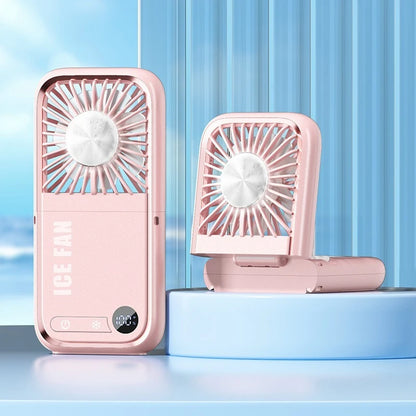 Portable Foldable USB Neck Fan 2025 – Handheld Semiconductor Cooling, Outdoor & Desktop