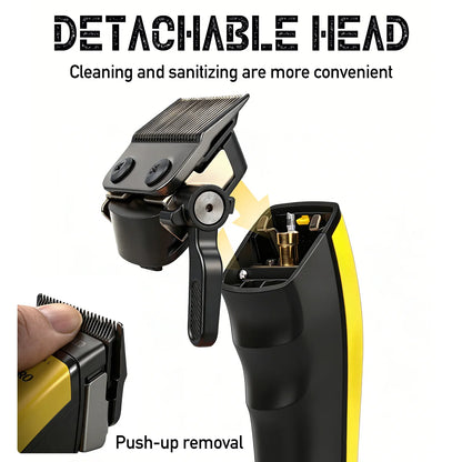 BRDCLIP 898C Professional Hair Clipper – 8000 RPM, DLC Blade, 160min Runtime, Barber & Home Use