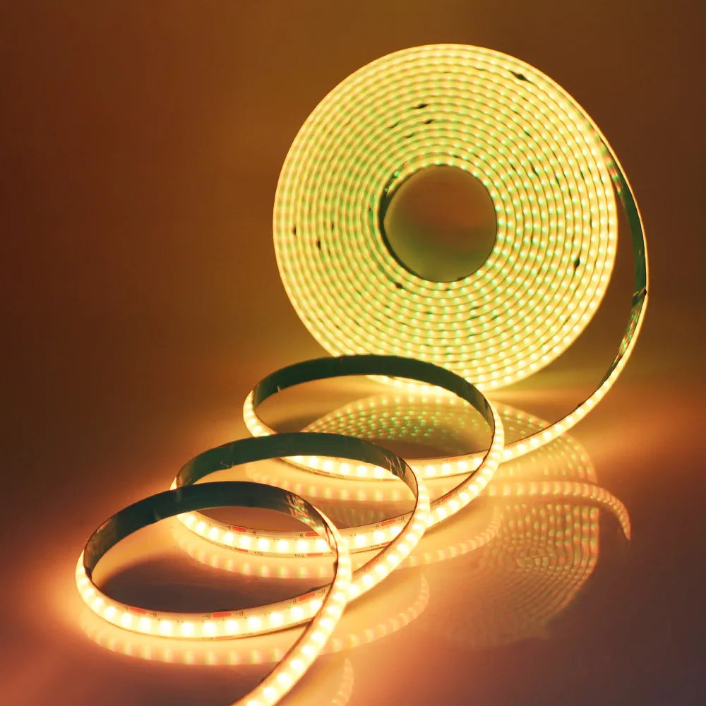 WiFi Bluetooth RGB COB LED Strip Light – 576 LEDs, 24/44 Key Remote, Flexible Tape Kit
