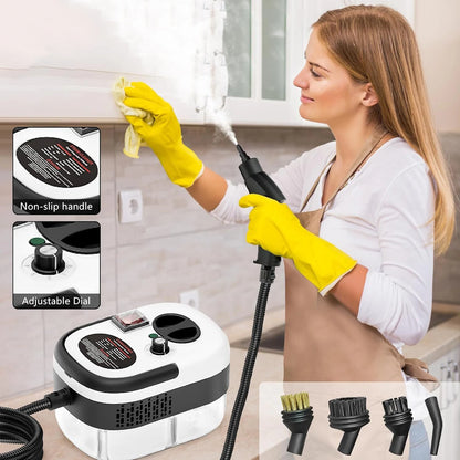 2500W 220V Household Steam Cleaner – High Temperature Pressurized for Floor, Kitchen & Interior
