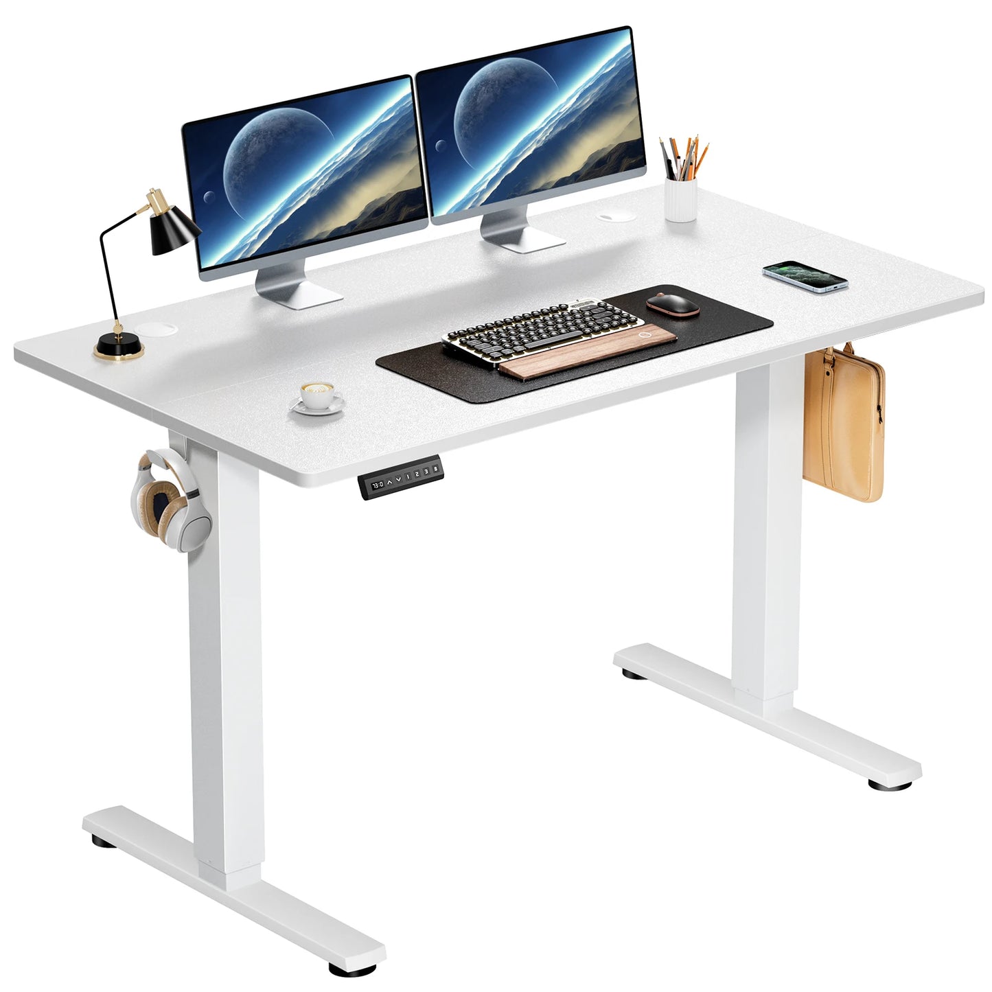 JHK Electric Standing Desk 40x24" | Height Adjustable Sit-Stand Workstation