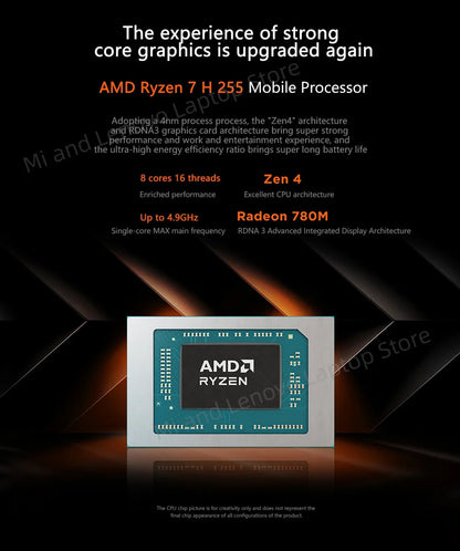 Lenovo Legion R7000 2025 Gaming Laptop — Ryzen 7 H255, RTX 5050 8G, 16GB, 512GB, 15.3" 2.5K 180Hz