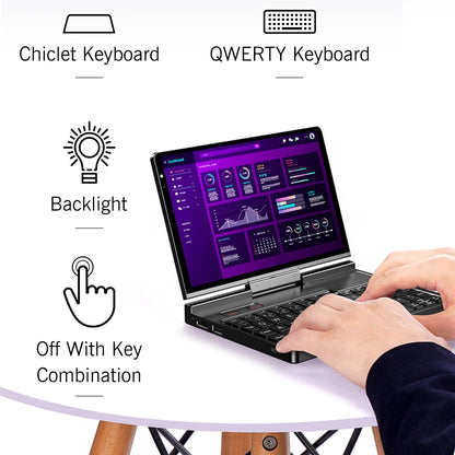 GPD Pocket 4 8.8" — AMD AI 9 HX 370, 64GB RAM, 2TB NVMe, 180° Flip, Portable Mini PC