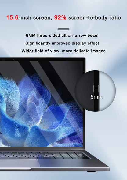 15.6" Portable Laptop – Intel 6500Y, 32GB RAM, Up to 2TB SSD, Backlit, Fingerprint