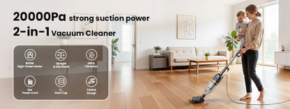 INSE R7 Corded Vacuum Cleaner 600W | 20KPa Suction | 2-in-1 Handheld Stick